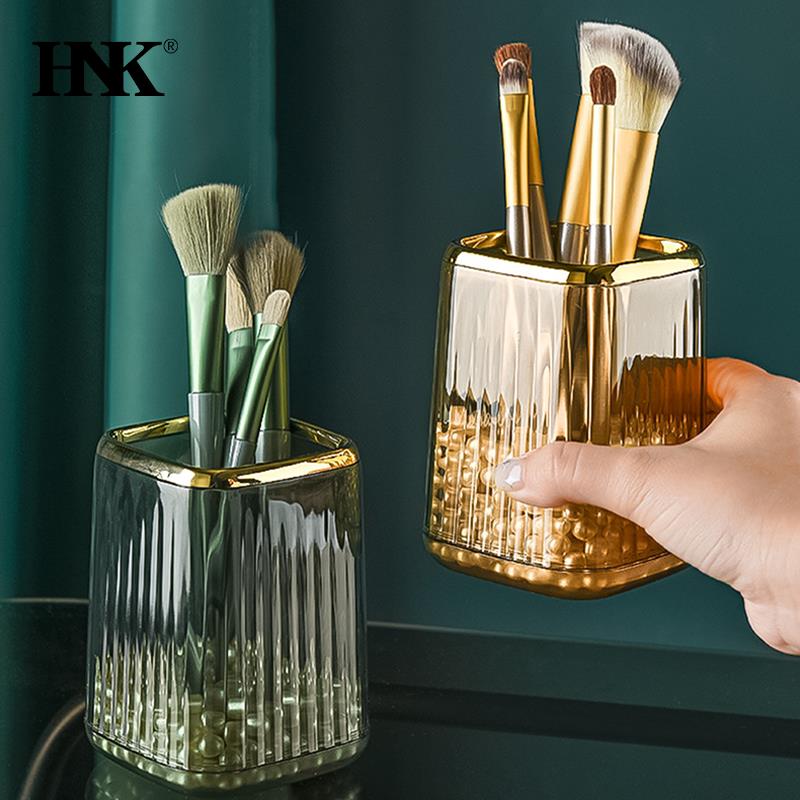 Luxury Skincare Accessories - 高級メイクアップオーガナイザーデスクトップ化粧ブラシ収納ボックスオフィスペンケースメイクアップブラシオーガナイザー口紅雑貨ホルダー