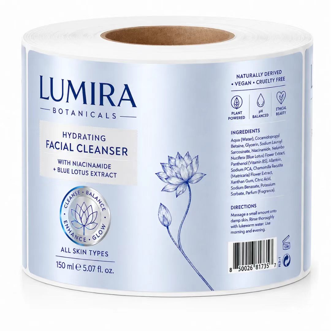 カスタムラグジュアリーブルー/シルバーフォイルBOPPメタル - Luxury Skincare Cleanser のレビューと価格