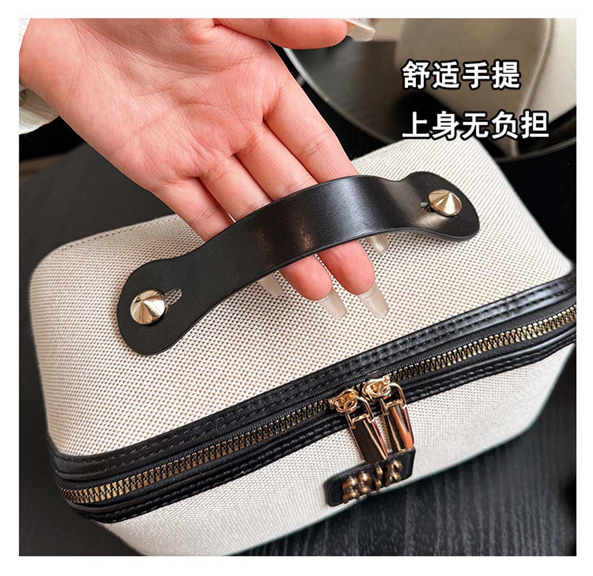 レトロで軽やかな高級感のあるシンプルなキャンバス製ハンドバッ - Luxury Skincare & Spa Reviews のレビューと価格