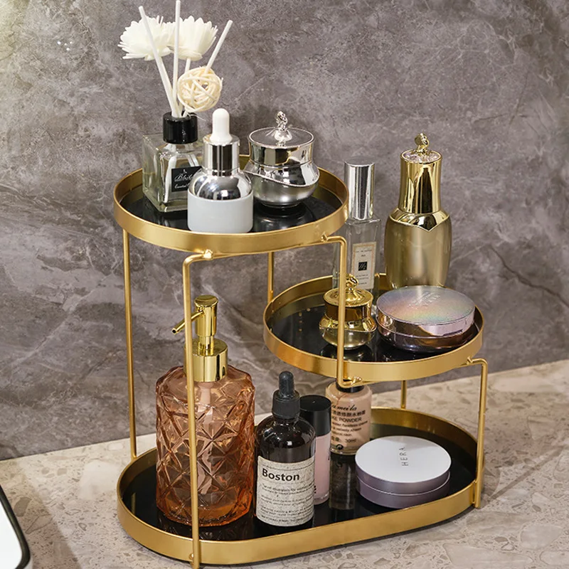 ライト高級カウンタートップラック錬鉄製収納棚ラックスキンケア - Luxury Skincare Dupes のレビューと価格