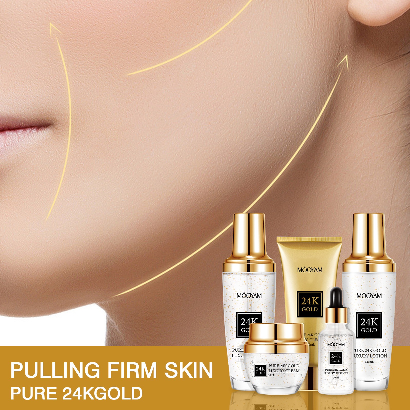 24Kゴールドラグジュアリー保湿アンチエイジングセット、小じ - Luxury Skincare Set のレビューと価格