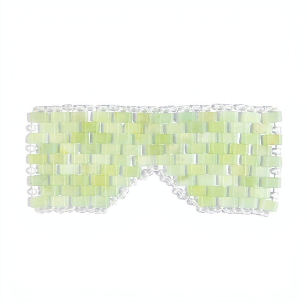 本物のシュー翡翠を使用したアイマスク。天然石を使用した手作り - Luxury Skincare Accessories のレビューと価格
