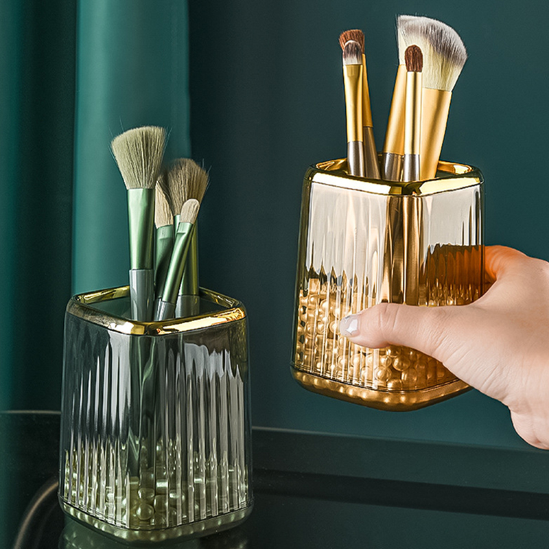 高級メイクアップオーガナイザーデスクトップ化粧ブラシ収納ボッ - Luxury Skincare Accessories のレビューと価格