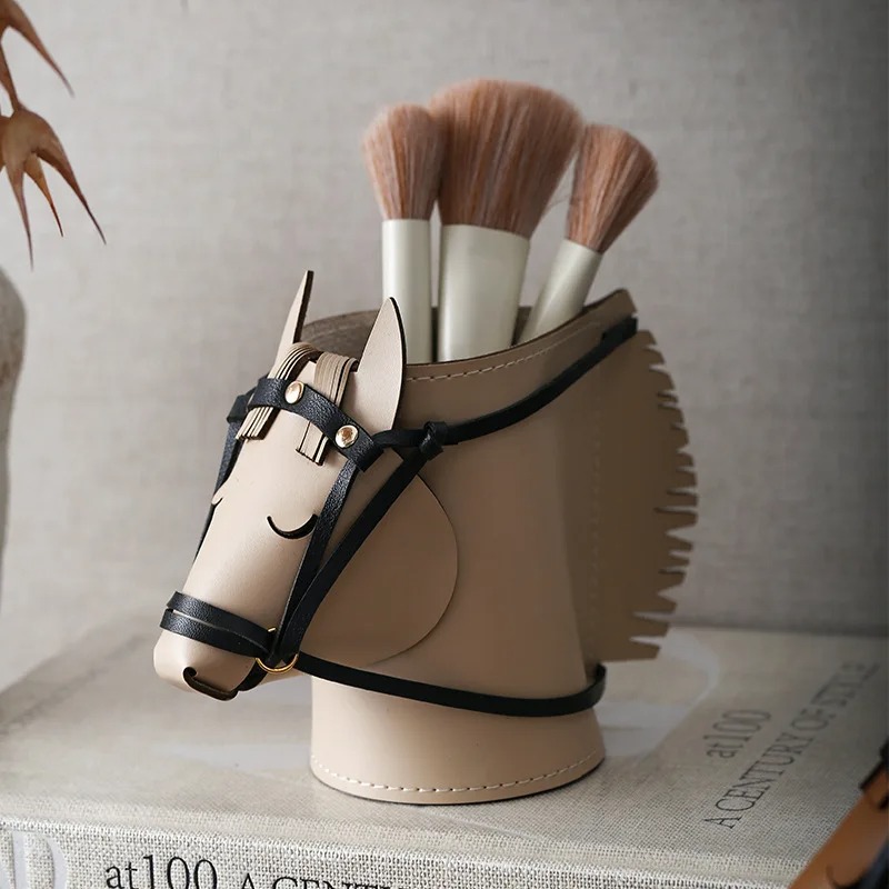 高級レザー製馬頭型収納ボックス – リビングルームや書斎の装 - Luxury Skincare Accessories のレビューと価格
