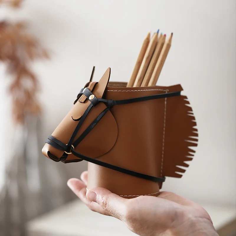 高級レザー製馬頭型収納ボックス – リビングルームや書斎の装 - Luxury Skincare Accessories のレビューと価格